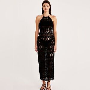 NWOT Rumer Ines Chrochet Midi Dress